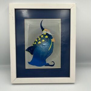 Nathaniel Keith Perez "Once Upon A Wizards Time" Framed Art Print Wizard Stars